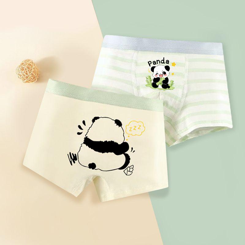 Đồ Lót Bé Trai, Quần Boxer Cotton Nguyên Chất, Dành Cho Bé Trai Và Trẻ Em, Thanh Thiếu Niên Và Trẻ Sơ Sinh, Hoạt Hình Gấu Trúc, 1703 Mảnh Trong 3 Ngày 8