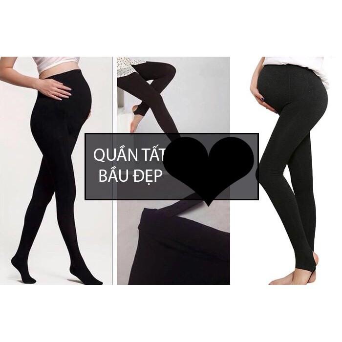 Quần tất bầu loại dày lót nỉ Thoải mái Váy Bầu - QTB04