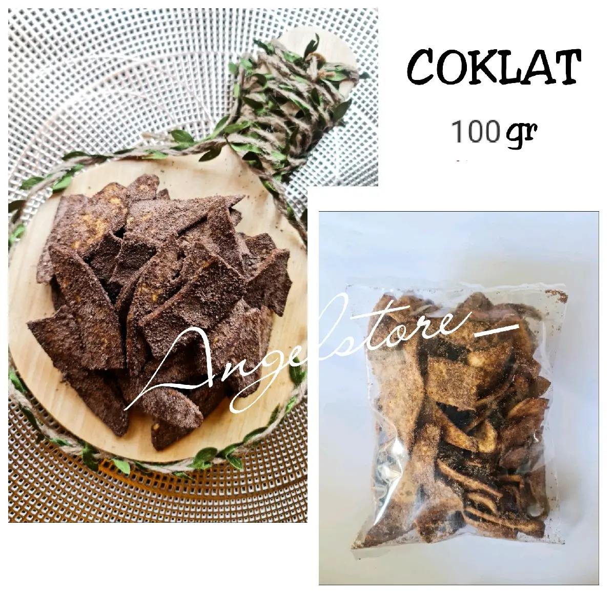 Keripik Pisang Kepok Coklat 100 gr aneka rasa Asli Lampung. Keripik Pisang Kepok Asli Lampung. Manis