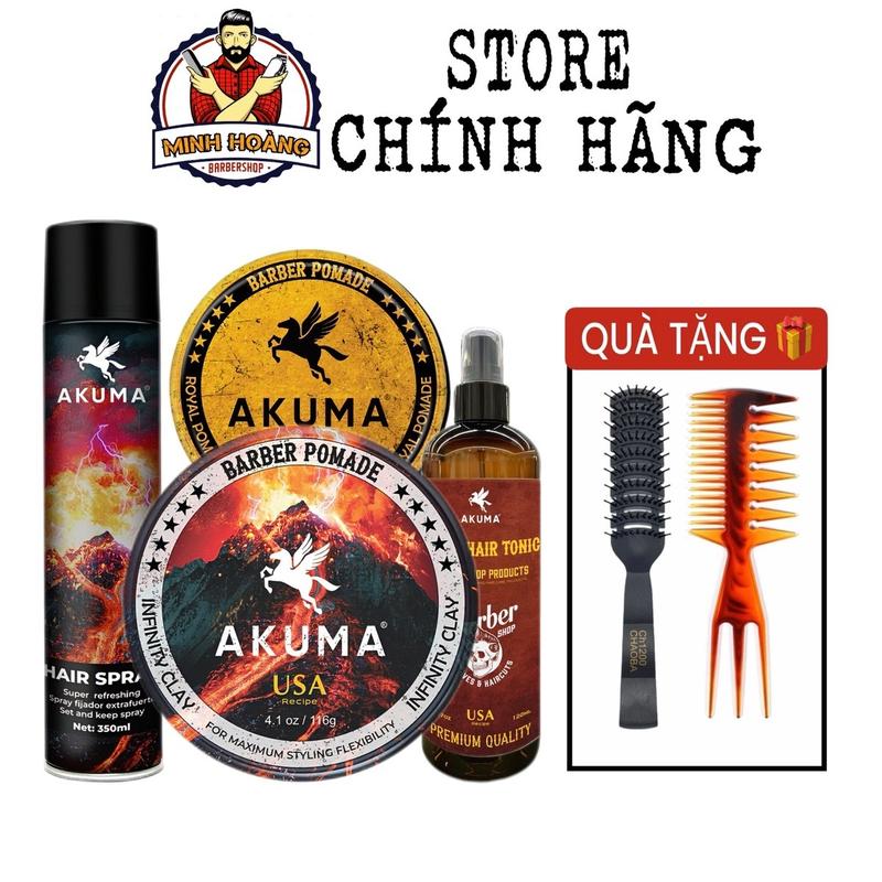 Sáp vuốt tóc AKUMA Infinity Clay hương nước hoa lưu hương lâu xịt phồng nữ