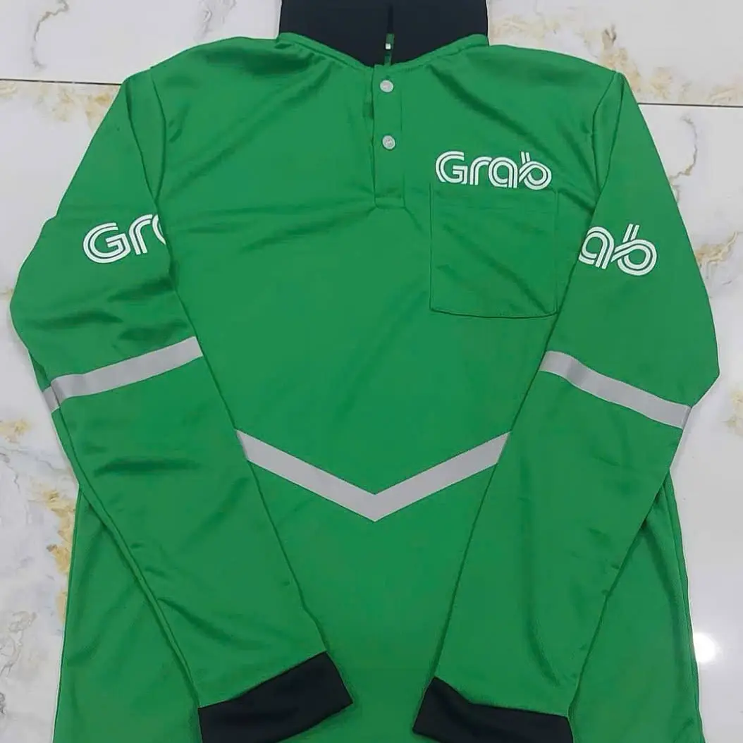 Áo thun GRAB có cổ . Không nón . Dành cho anh em chạy xe công nghệ