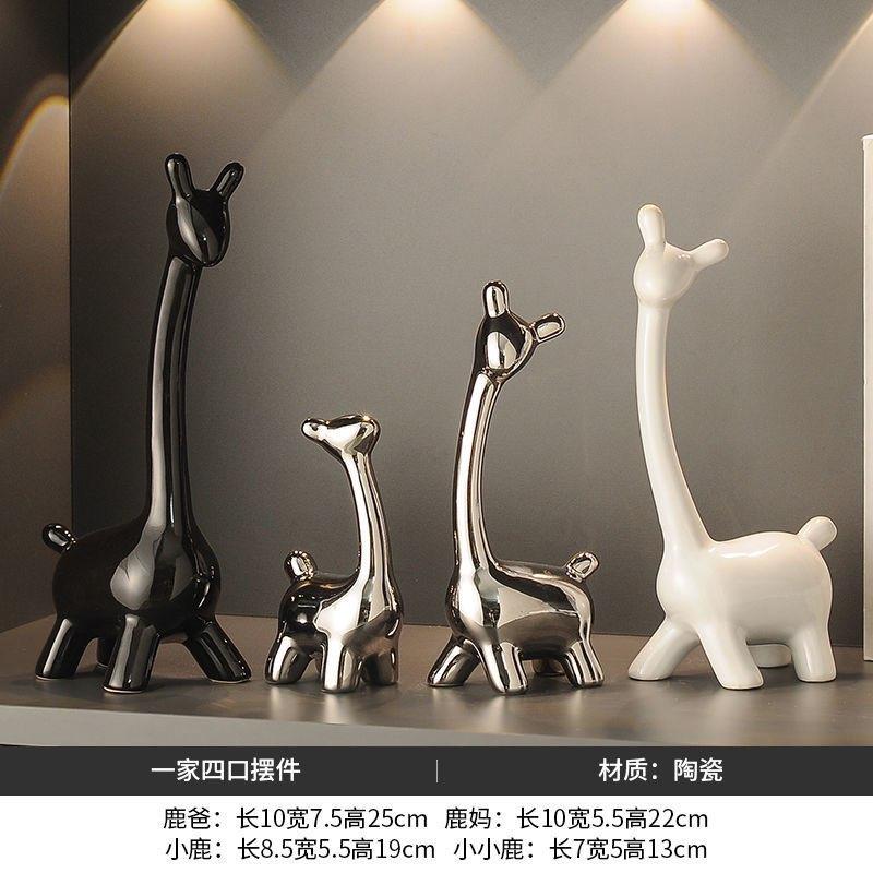 Tượng gia đình hươu decor nhà cửa (sét 4 tượng) 4