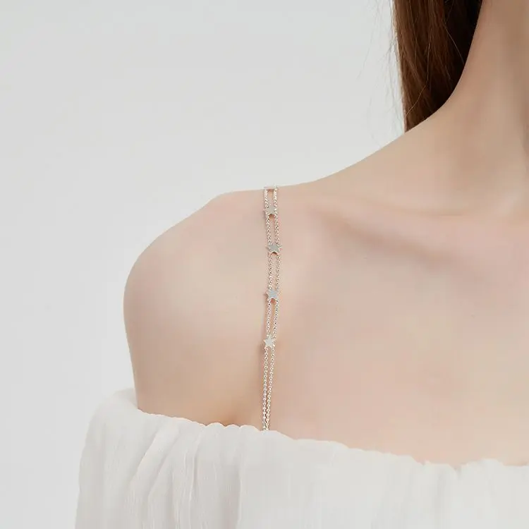 Dây Đeo Áo Ngực Dây Đeo Vai Vô Hình, Thắt Lưng Có Thể Điều Chỉnh Dễ Phối Đồ Dây Đeo Áo Ngực Kim Cương Giả Ngôi Sao Tình Yêu, Trễ Vai Lưng Đẹp, Phụ Kiện Đồ Lót Bra Nữ Tua Rua