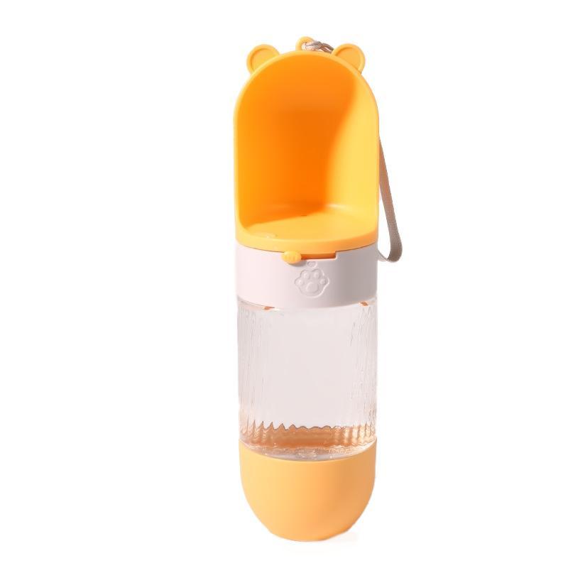 Product Introduction of Portable Pet Water Bottle, Pet Drinking Cup with Food Storage Container, Outdoor Pet Water Bottle, Dog & Cat Accessories 8