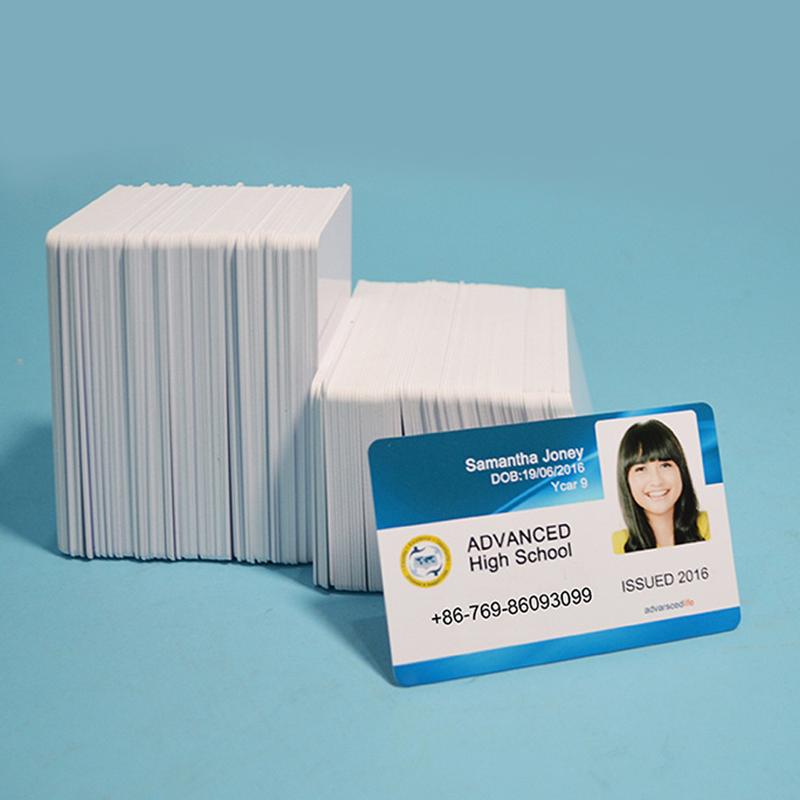 Thẻ ID PVC, Chất Lượng Cao Cấp, 100 Cái, Màu Trắng, In Hai Mặt Bằng Nhựa PVC, Thẻ Huy Hiệu ID Tự Làm, Nhãn Hiệu: Trắng 4