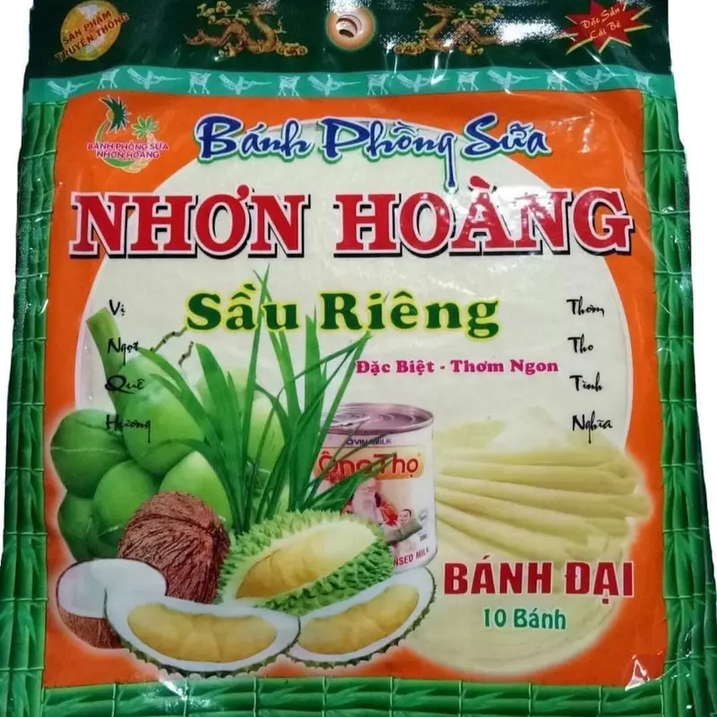 Bánh phồng sữa Nhơn Hoàng (bánh đại 400gr) 0