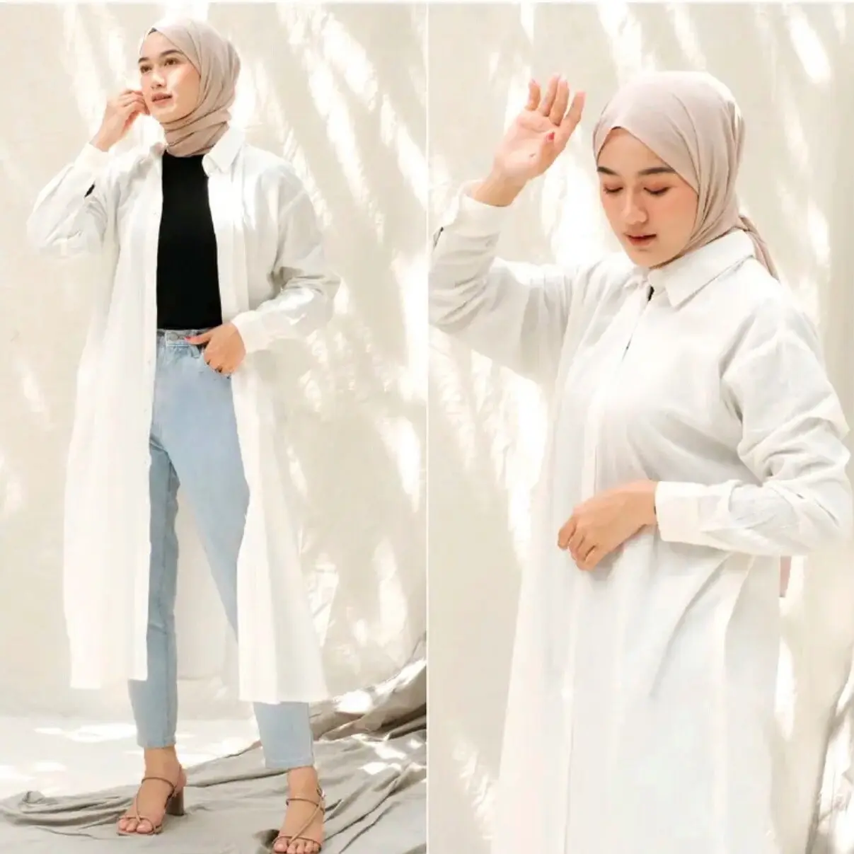 Oversize Tunik Dress - Oversize Dress Crinkle Premium Muslim Panjang Wanita Remaja Atasan Dewasa Airflow Gamis Basic Midi