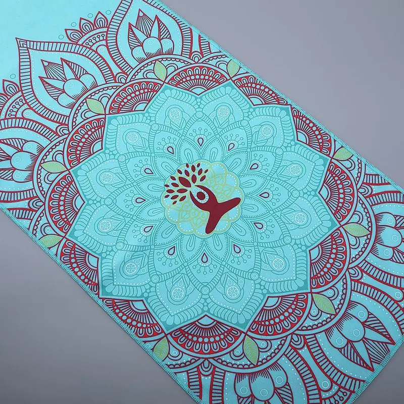 Thảm Tập Yoga, In Hình, Nhanh Khô, Chống Trượt, Có Thể Gập Lại, Khăn Chăn Tập Yoga, Thích Hợp Tập Thể Dục, 1 Miếng 7