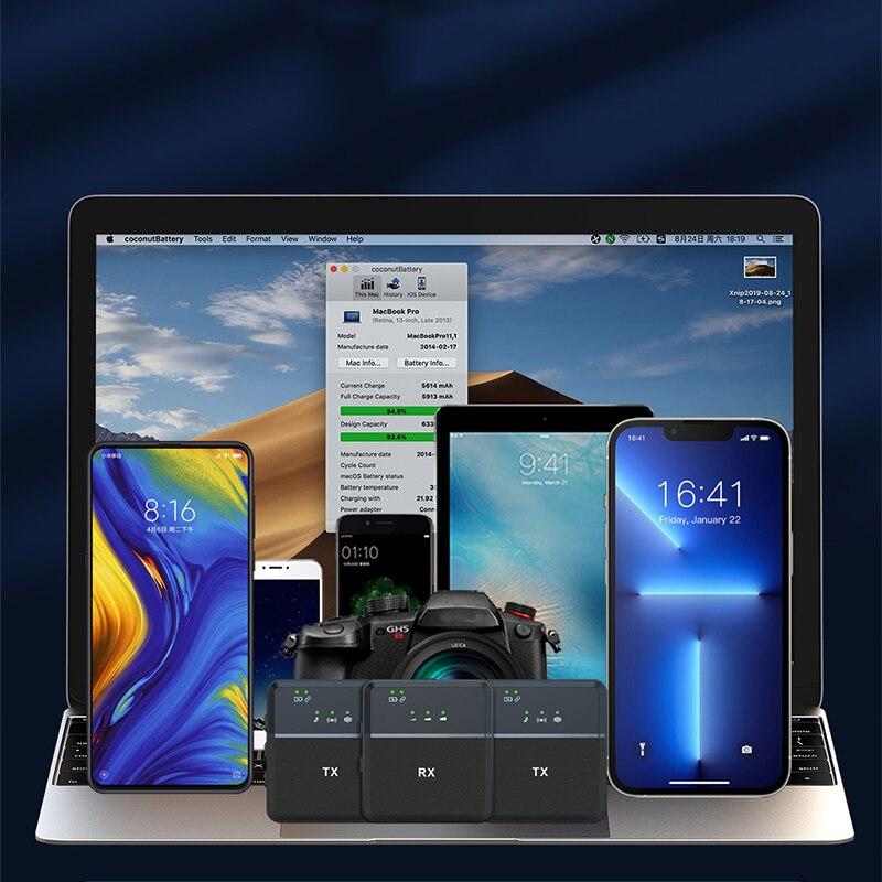 Product Introduction of Multi-function Wireless Microphones Audio Receiver Radio Recording Noise Reduction Microphone for iPhone Android Live Gaming Mic 14