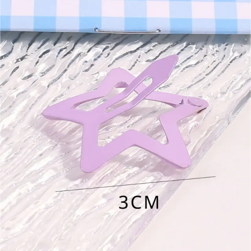 Kẹp Tóc BB Ngôi Sao, Y2K, Nhiều Màu, Thời Trang Hàn Quốc, Dành Cho Trẻ Em, Dopamine, Kẹp Tóc Mái Kim Loại Dễ Thương, Kẹp Tóc, Bộ 2 Chiếc 8