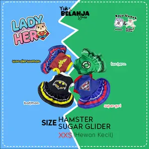 Baju Sugar Glider / Hamster Dress Lady Super He Ro untuk Hewan Kecil size XXS | Y Belanja Gaes!