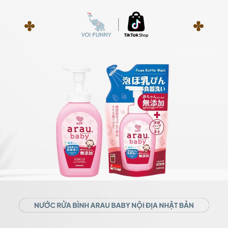 Nước Rửa Bình Arau Baby Nhật Dạng Túi/Dạng Chai