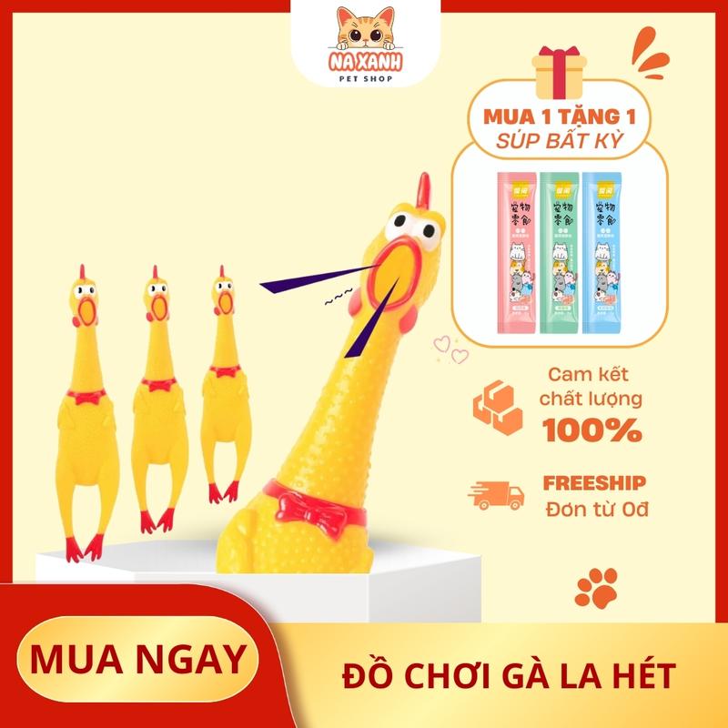 Đồ Chơi Gà La Hét Cho Chó Mèo Đồ Chơi Cắn Gặm Cho Thú Cưng Đồ Chơi Kêu Chíp Chíp - Na Xanh Petshop