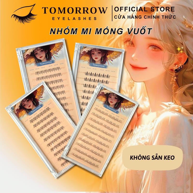 Mi Giả TOMORROW, MI DƯỚI MÓNG VUỐT MÈO (Không Keo Nhíp)  Trang Điểm Cho Đôi Mắt, Kích Thước Lông Mi 5-6mm Mỹ Phẩm Cosmetic Trang Điểm Nữ Women