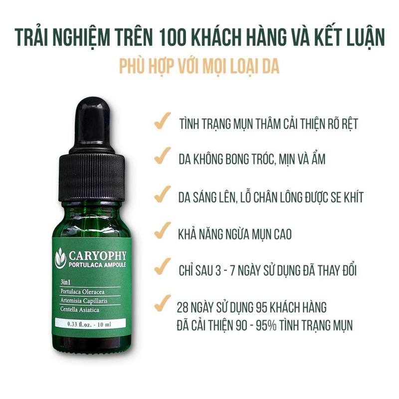 ￼Serum giảm mụn mờ thâm Caryophy Portulaca Ampoule 10ml 2