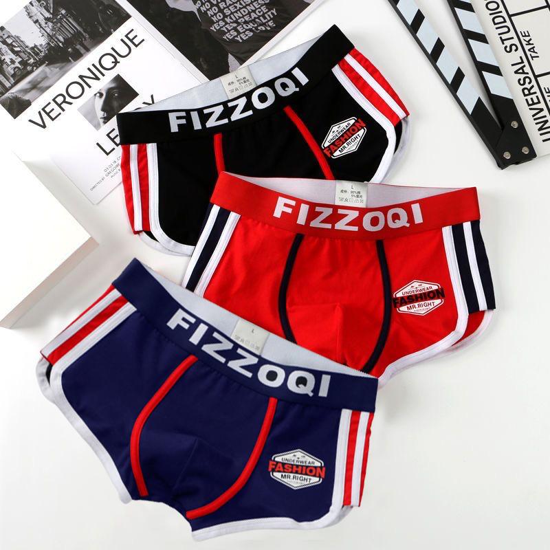 Quần sịp Nam cao cấp FIZZOQI QS1, quần sịp đùi chất cotton, boxer nam 5 màu size từ 40-105kg Quần Lót Boxer quầnlót