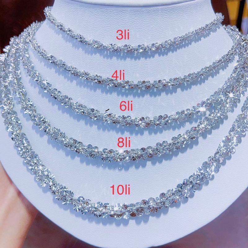 Dây chuyền xoắn hoa mai cao cấp Trang Sức