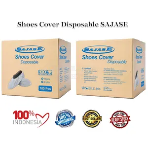 100 Pcs Shoes Cover Medis SAJASE Cover Shoes Medis Alas Sepatu Medis Shoescover Disposable Non Woven