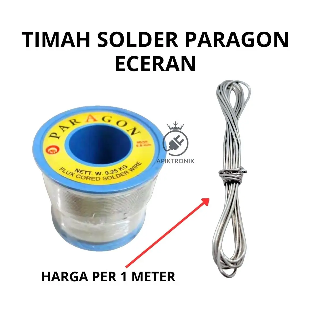 Timah Solder Paragon Eceran | Tinol Per Meter untuk Soldering