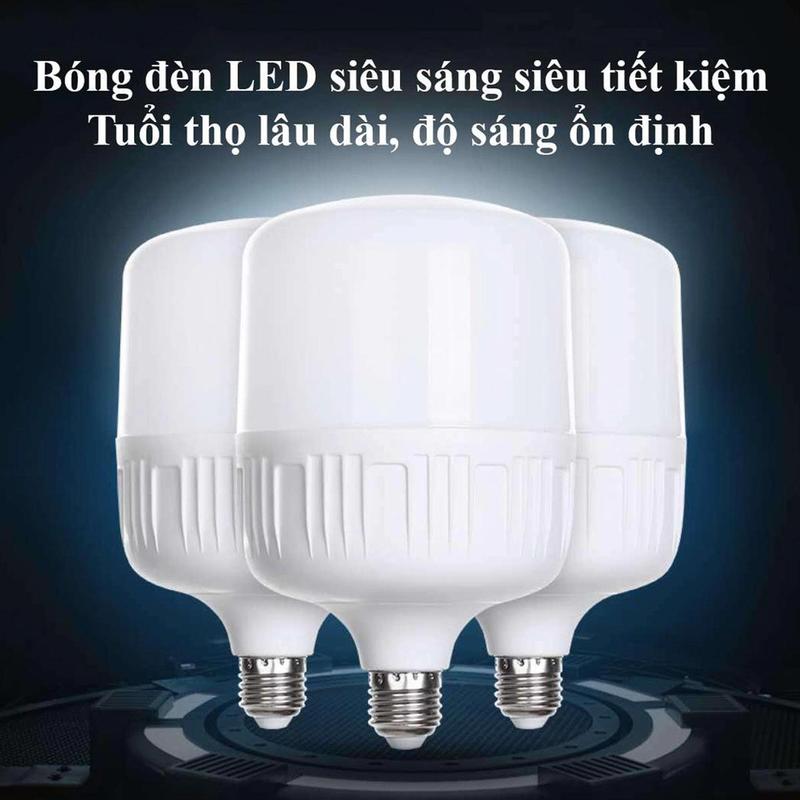  HOT  Bộ 3 bóng đèn Led trụ 30W siêu sáng tiết kiệm điện-Bảo hành: 12 tháng - Led Khải Ân 