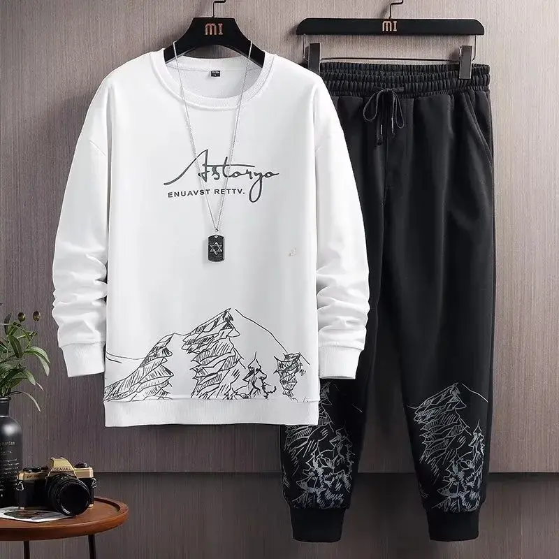 DIMITRI SETELAN RETTV  STELAN LENGAN SWEATER DAN JOGGER Celana Panjang Atasan Pria Dewasa 2