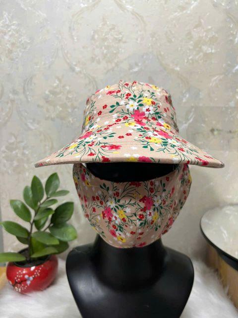 Product Introduction of Mẫu Mũ khẩu trang Hoạ tiết, vải mềm mát thấm hút mồ hôi, khẩu trang liền nón bảo vệ khuôn mặt khỏi tia cực tím. 7