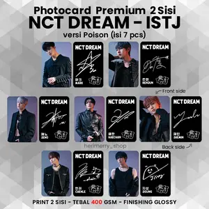 (ISI 7 PCS) Photocard NCT DREAM Broken Melodies ISTJ  - Potocard Premium 2 Sisi Kartu Kpop Merch Unofficial - Poison Extrovert Introvert Card Cards