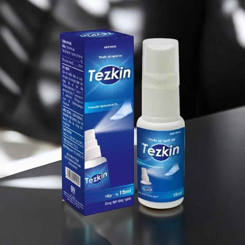 Product Introduction of Xịt Tezkin - chai 15ml - dùng cho các trường hợp bị nhiễm nấm, nấm bẹn, nấm móng  Skincare Chăm Sóc Da 4