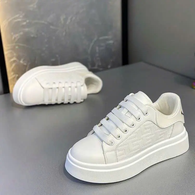Giày Nam Màu Trắng - Giày Sneaker Kiểu Dáng Trẻ Trung LDW-303, Mẫu Mới Hot Trend 2025 Shoes Cao Su Đế Bằng không có khỏe mạnh 1