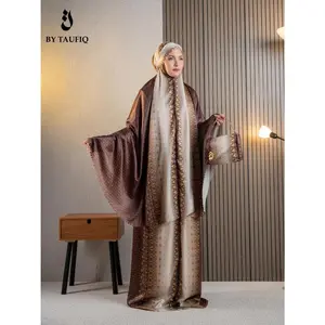 By Taufiq | Mukena Zaviera Series 3in1 Santorini Silk | Mukena Dewasa Jumbo Santorini Silk Laser Cut | Mukena Mewah Seserahan Lembut Adem