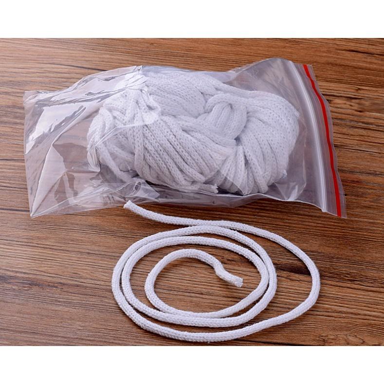 Bịch 10 cái bấc đèn dầu, bấc đèn cồn, sợi trắng TO 4mm dài 18cm dùng cho các loại đèn dầu, đèn thờ cúng... 1