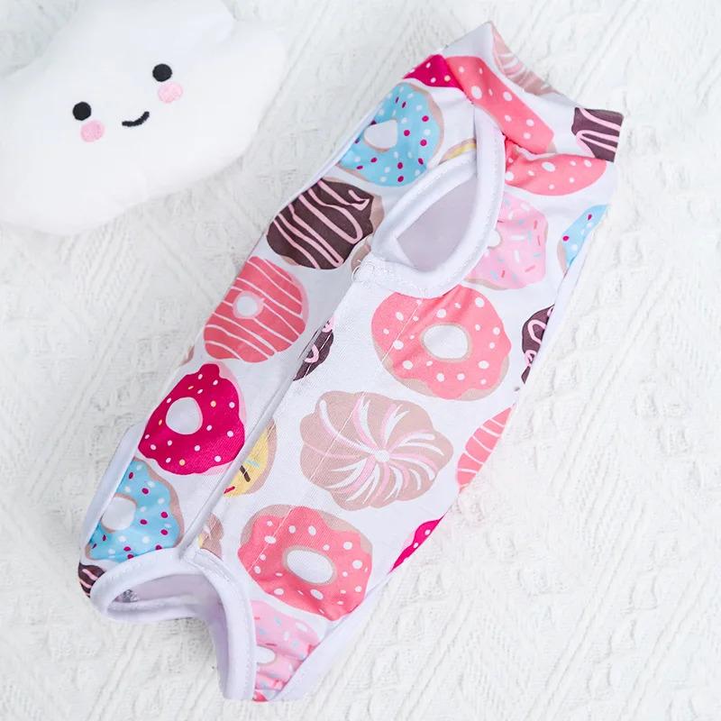 Product Introduction of Sut Pensterilan Weaning Kucing, Untuk Anjing dan Kucing Kecil, Jumpsuit, Pakaian Pemulihan Anti-jilat, Selepas Pembedahan, Cetakan Comel, Pakaian Penjagaan Haiwan Kesayangan 26