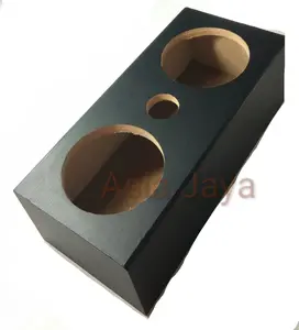 Box Speaker 6 Inch Double Bahan MDF Tebal Halus Lapis PVC Hitam