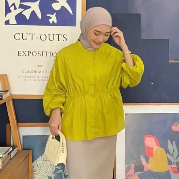 ALYA SHIRT // KEMEJA KERUT DEPAN WANITA