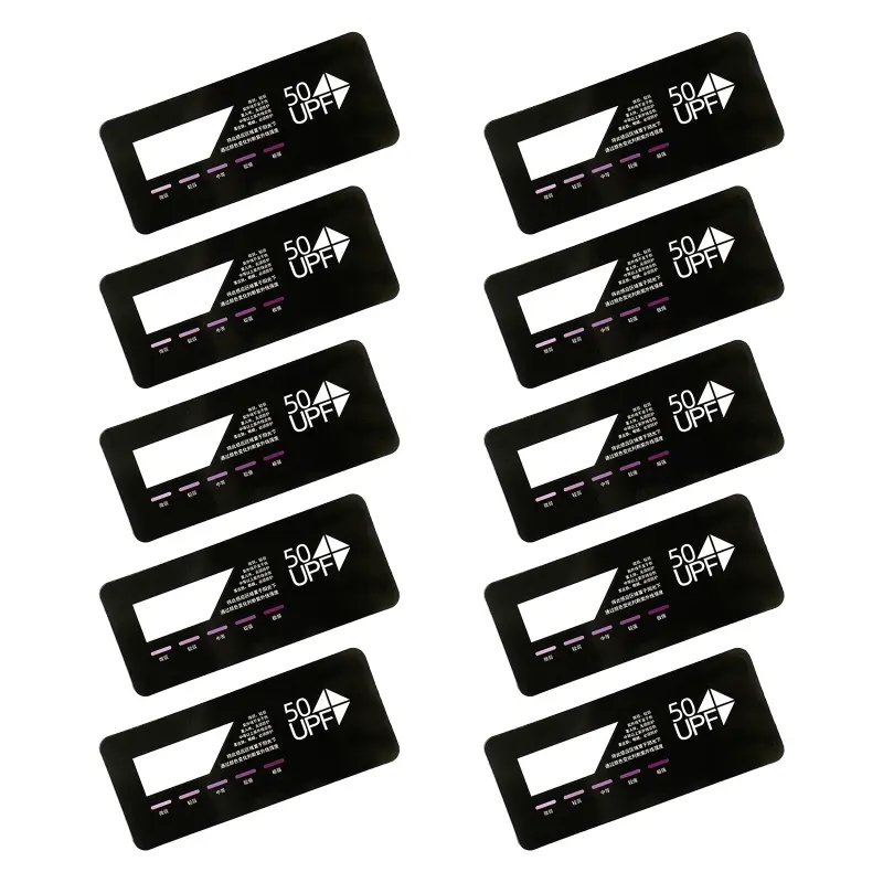 YONG Portable Quick Test UV Sensor UV Card Indicator UPF50+ Test Card Deepe Color for Stronger UV Outdoor Sunshine Testing Ca
