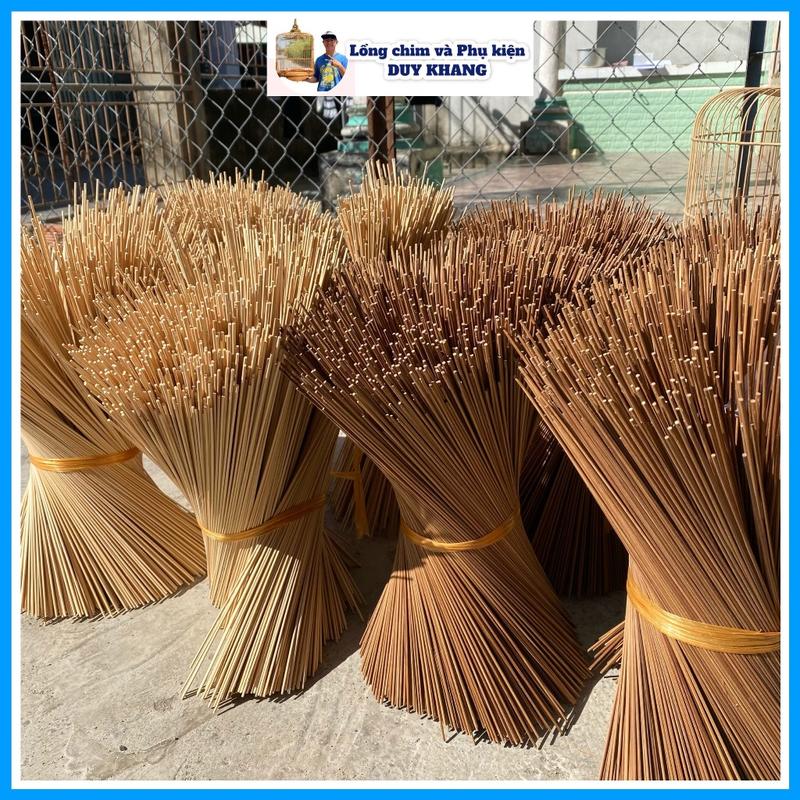 Nan lồng chim trúc tre già đủ kích thước làm lồng khuyên, hút mật, chào mào cao cấp (dài 40-50cm) - lồng chim Duy Khang