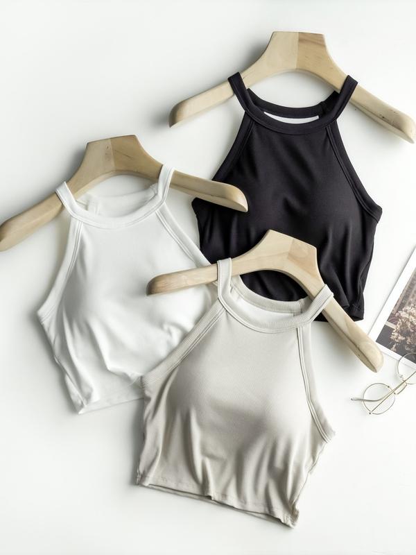 Product Introduction of HOT No-wear bra One-piece with breast pad crop top, off-the-shoulder top for women Womenswear Lingerie Comfort Basic 3