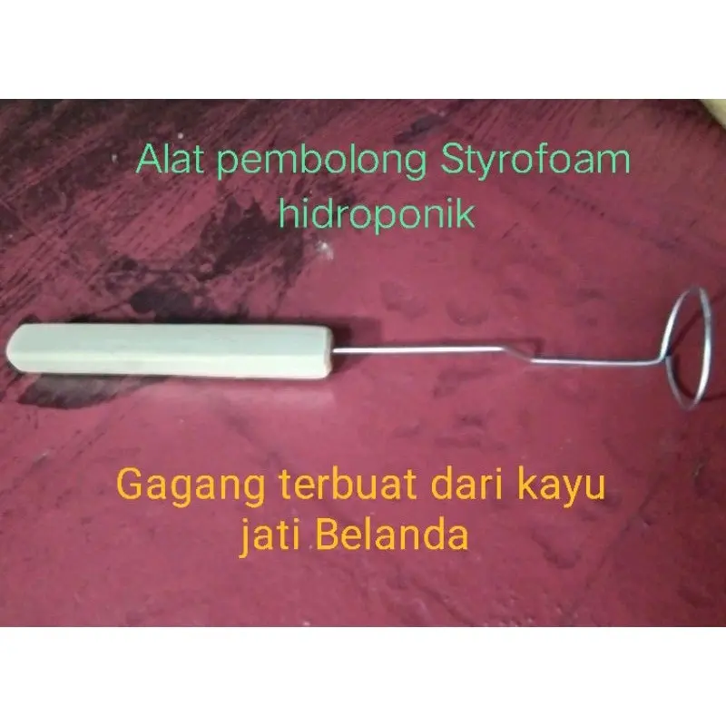 Alat pembolong styrofoam hidroponik