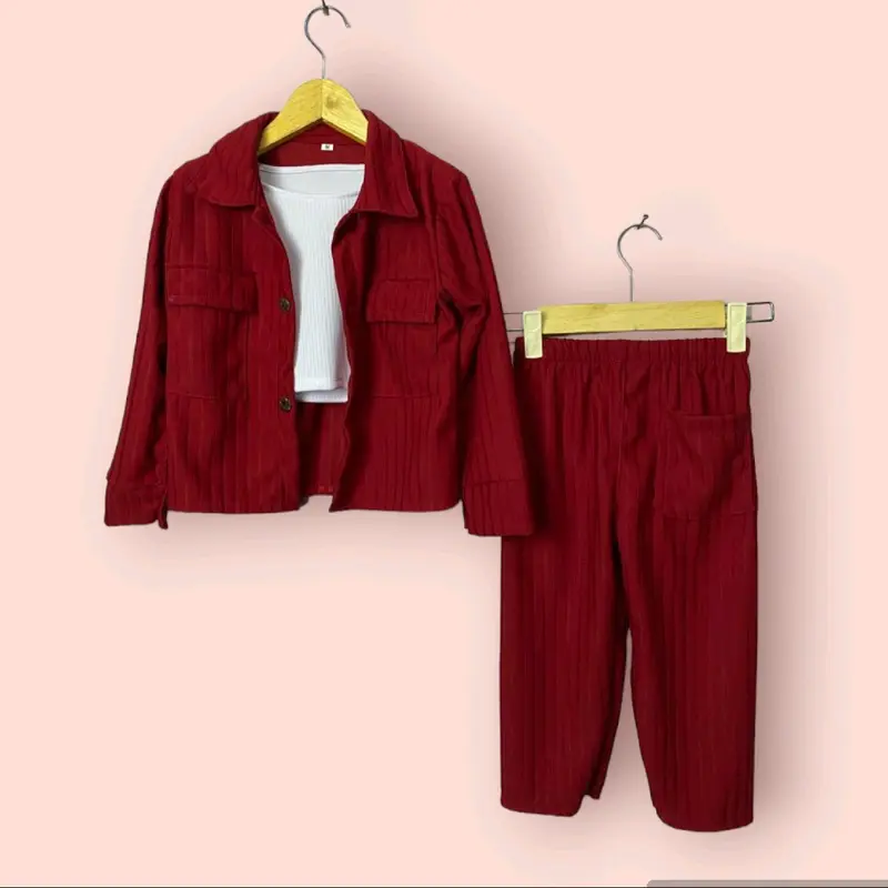 SETELAN ANAK KNIT HORNET 2-10TAHUN / ONE SET 3 IN 1 / SETELAN ANAK PEREMPUAN 2