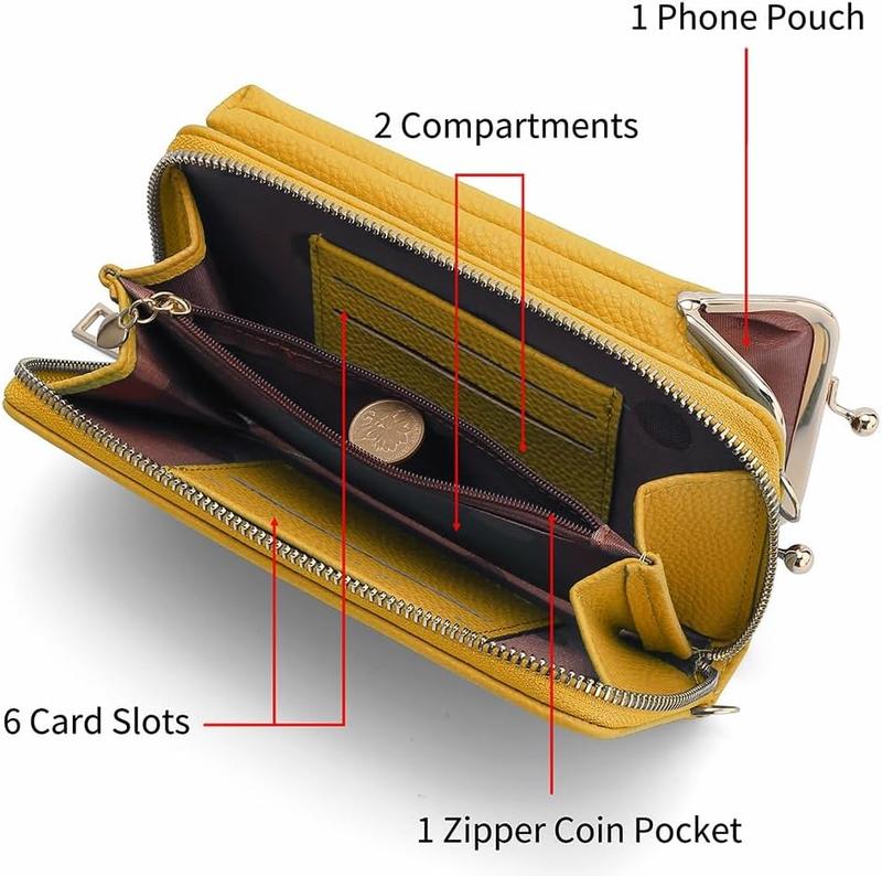 TikTok Shop Small Crossbody Phone Bag for Women Cell Phone Purse Wallet Kiss Lock Cute Bag with Credit Card Slots