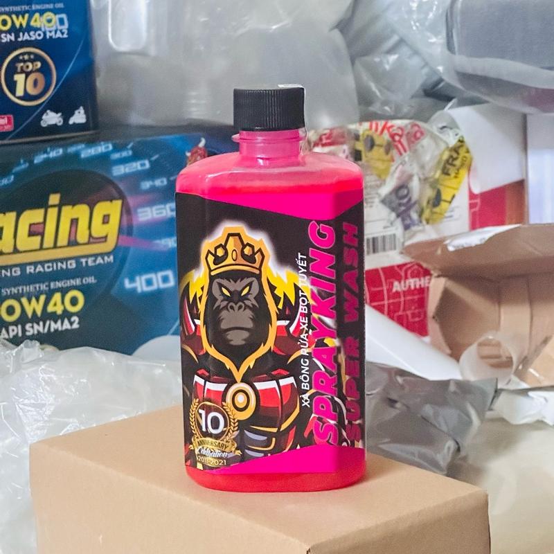 2 Chai Xà bông rửa xe bọt tuyết Sprayking 500ml + Tặng 1 Khăn