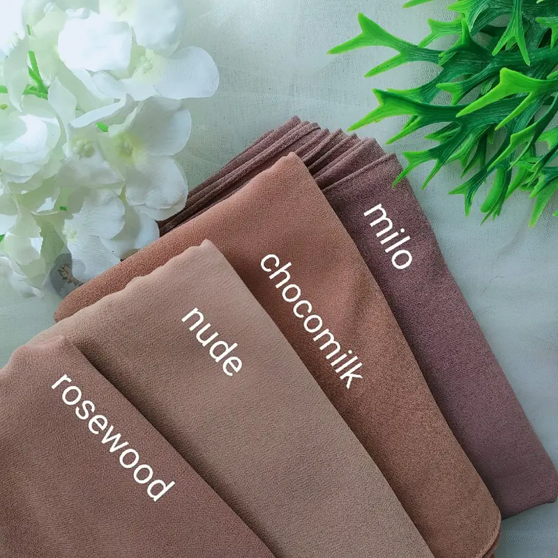 Pashmina Pengantin Baby Doll Premium Lembut Flowy By Adelus 1