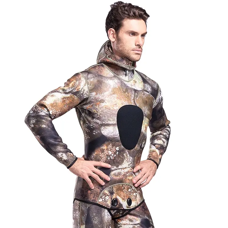 Wetsuit Two Piece Scuba Diving Camouflage 3mm - 3 in 1 style
