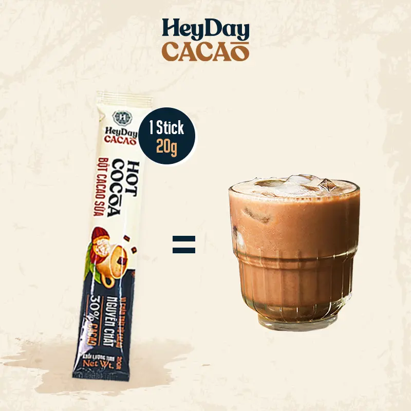 Bột Cacao Sữa Heyday - Gói Tiện Lợi - Heyday Cacao