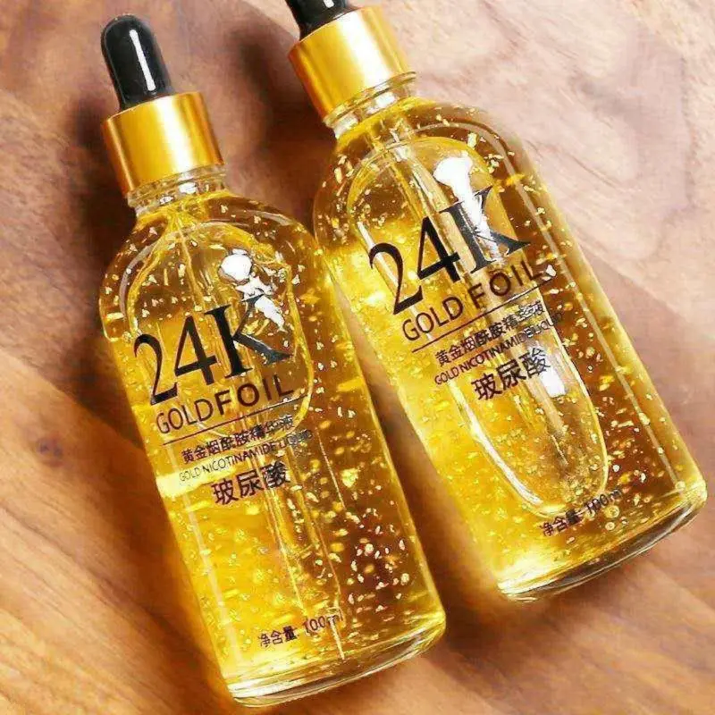 Tinh Chất Hyaluronic Acid Dạng Lỏng, Nguyên Bản Niacinamide, 24k, Lá Vàng, Giảm Nếp Nhăn, Dưỡng Ẩm, Dưỡng Ẩm, Làm Trắng, Nâng Cơ, Làm Mờ Nếp Nhăn Và Đốm, Thích Hợp Cho Các Loại Da Phổ Biến, Tinh Chất. 3