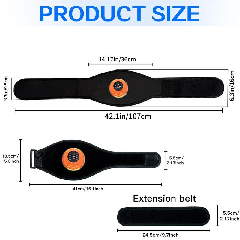 Product Introduction of USB Rechargeable Lumbar Sports Massage Belt, Portable Lumbar Massage Belt, Ab Training Tool, Fitness Equipment for Home Gym 1