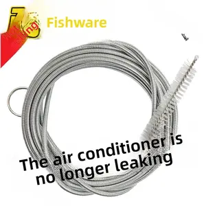 air conditioner, drain pipe, drain hole cleaner, freezer cleaner, household brush, for water accumulation, ice blockage, drain hole, water leakage