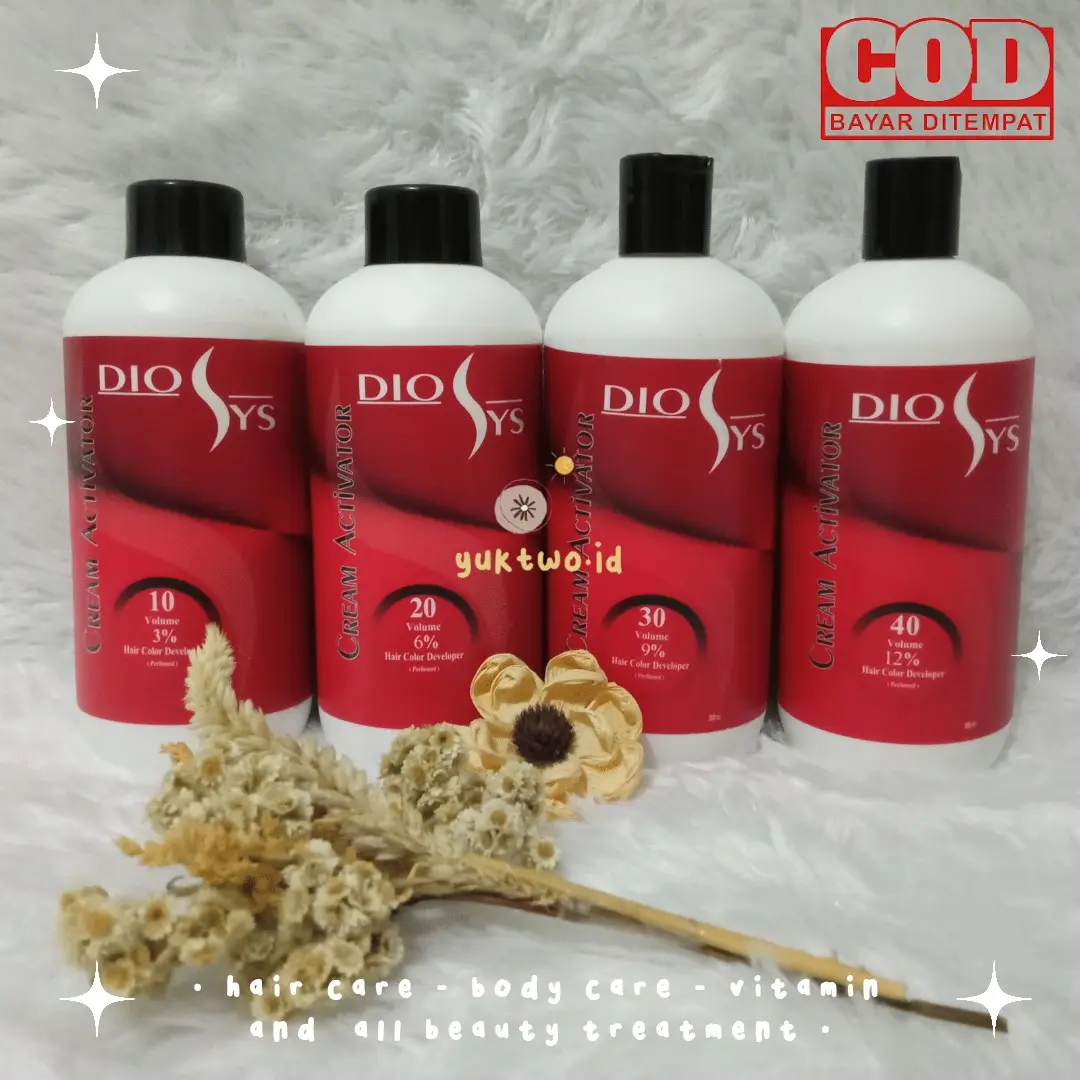 Diosys Developer Oxydant Peroxide 500ml 3% 6% 9% 12% Campuran Bleaching ...