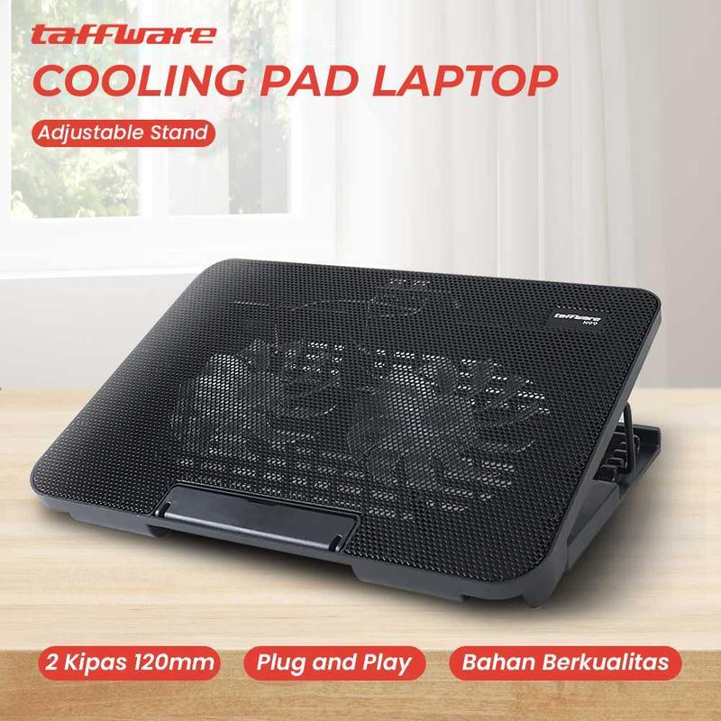 Taffware Cooling Pad Laptop Stand 2 Kipas 120mm 17Inch - N99 0
