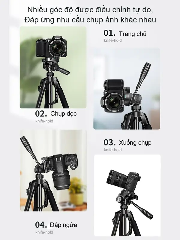 Chân Quay Máy Ảnh Điện Thoại Tripod 360°,khung nhôm cao cấp, chắc chắn cao 1m4/1m7，Với kẹp điện thoại di động, điều khiển từ xa Selfie Phụ Kiện chanquay  dienthoai 6